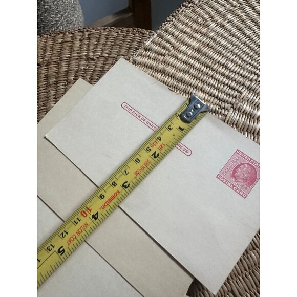 Postcards 2 cents Red Benjamin Franklin Blank Unused Postal Post Cards - Picture 5 of 8